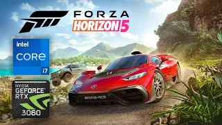 Forza Horizon 5 - i7-11370H / RTX 3060 (ASUS TUF Dash F15) - Test (1080p, Extreme / Ultra / High)