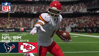 Houston Texans vs Kansas City Chiefs NFL Simulation (Madden 24 Updated Rosters)