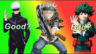 Latest Gigguk's thoughts on Jujutsu Kaisen, My Hero Academia, Black Clover