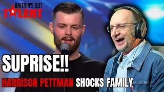 Reacting to HARRISON PETTMAN's heartwarming surprise for his Family on BGT!