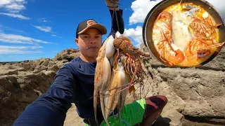 PREPARANDO LAGOSTA FRESCAS - PEGAR E COMER NA HORA ( CATCH AND COOK)