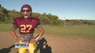 Sheehan's record-breaking running back Zach Davis is a TD machine