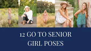 poses for senior girl portraits  - 12 pose ideas