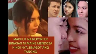 VIDEO NA BINASAG NI MAINE MENDOZA NANG TANUNGIN SYA NG REPORTER NA MAUUNA SYANG IKASAL KAY MAJA SALV