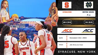 Syracuse vs No. 12 Notre Dame | ACC | 12.31.23