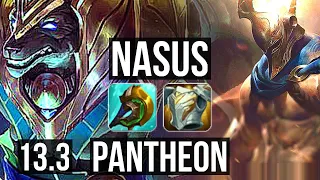 NASUS vs PANTHEON (TOP) | 8/0/4, 1000+ games, 1.5M mastery, Legendary | EUW Master | 13.3