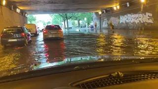 Unwetter Überflutung Berlin