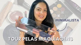 MINIMALISMO - TOUR PELAS MINHAS MAQUIAGENS -  MOSTREI TUDO!!