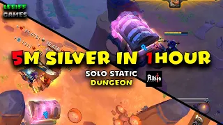 5M Silver in 1Hour SOLO - Albion Online Static Dungeons