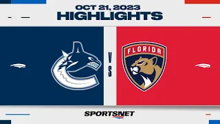 NHL Highlights | Canucks vs. Panthers - October 21, 2023