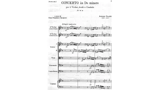 Concerto for 2 Violins in C minor, RV 510 By Antonio Vivaldi (with Score)