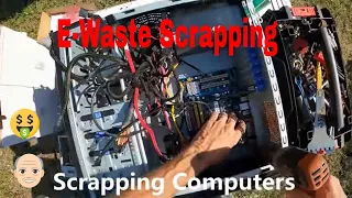 E-Waste Computer Recycling. Removing all the goodness.