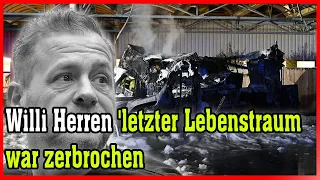 Der Kartoffelwagen von Willi Herren brannte am Tag vor seiner Beerdigung vollständig nieder