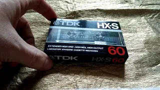 TDK HX-S 60  /  хром плёнка 1983г.  /  аудио кассета II type