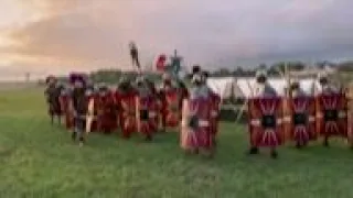 Romanian history fans reenact epic Roman battle