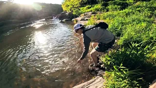 Trout fishing with sky!