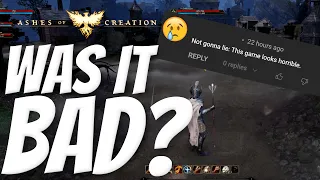 Was The Ashes of Creation Cleric Reveal Bad?
