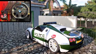 Restore - Police Bugatti Veyron + Chase | Forza Horizon 5 Logitech G29 Gameplay