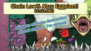 Throwing Eggplants at the God of Chaos: Quickly! (Chain Low% Abzu Eggplant Speedrun)