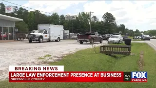 Large law enforcement presence at business in Greenville County