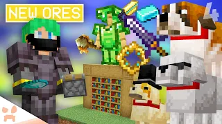 NEW ORES, MORE PETS, + SECRET DOORS! (testing new minecraft addons 4)