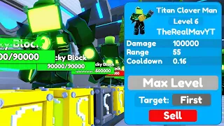 I BROKE ENDLESS Using Titan Clover Man! (Toilet Tower Defense)