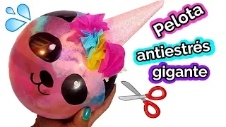 🦄Pelota PANDACORNIO antiestres gigante con sorpresas SLIME DE COLORES