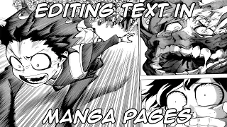 Editing Text in Manga Pages (Photoshop Tutorial)