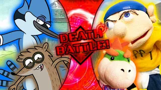 Fan made death battle trailer sesaon 3 Mordacai&Rigby vs Junior&Jeffy  (regular show/SML)