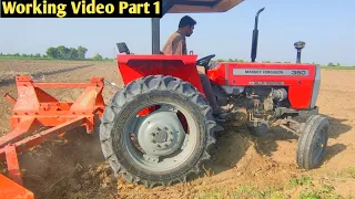 Massey 350 working video...