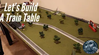 We Setup Our Very First HO Scale Model Train Table - Building, Layout, Trolley - Model Train Novice