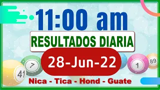 11 AM Sorteo Loto Diaria Nicaragua │ 28 de Junio de 2022