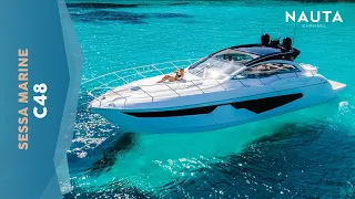 Sessa C48 - lo yacht coupè novità 2023 - tour esterni e cabina