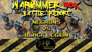 Chaos Space Marines VS Necrons 2000 point battle report 40k
