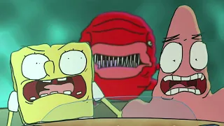 spongebob movie rehydrated - scary grandma scene