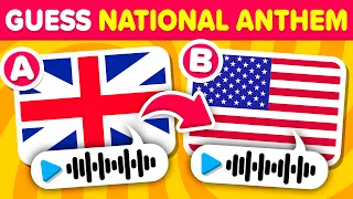 Guess The National Anthem 🎶 | Play Quiz Challenge | Guess The Countries - General Knowledge Quiz