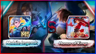 Honor of Kings VS Mobile Legends Сравнение  Битва Гигантов