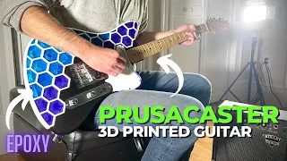 Custom Prusacaster 3D Printed Guitar Project Build (with EPOXY Pour!)