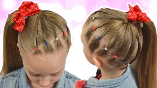 CUTE & EASY EVERYDAY HAIRSTYLE with PIGTAILS and ELASTICS | 2020 HairStyles for Girls