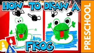 Drawing A Frog & Flies With Shapes - Preschool