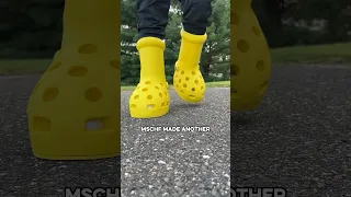 I Wore the MSCHF Crocs Big Yellow Boots🐊