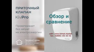 Vakio KivPro - приточный клапан. Обзор и сравнение с КИВ 125.