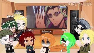 Bnha reacts to Nanbaka and Haikyuu (+Nico and Hinata)