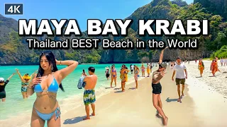 【🇹🇭 4K】Most Beautiful Beach in the World 2023 - Maya Bay Krabi Thailand