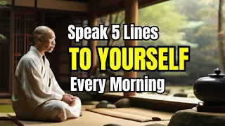 Speak These 5 Lines To Yourself Every Morning - zen master