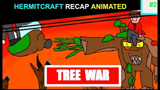 Tree War - Hermitcraft Recap Animated #2 #shorts