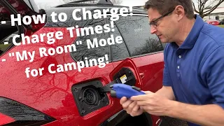 How to Charge RAV4 Prime + "My Room Mode" for Overnight Camping!