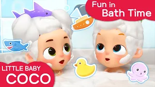 [리틀베이비 코코] 🧼Fun in Bath Time🛀 | 영어 동요 | 같이 불러요🎶 | 깨끗해요🚿 | 노래해요🎵 | 목욕놀이🚿 | LittlebabyCoCo