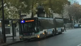 Bus RATP- Ligne PC- Pont du Garigliano_Porte d'Asnières - Premier jour d'exploitation - [HD]