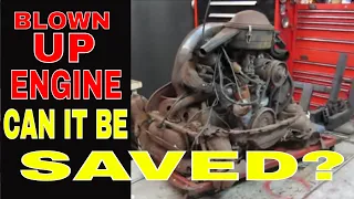 Blown Up VW Bus Engine, Can We Repair It For Free?